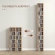 image 4 of HOMCOM Set of 2 CD Storage Units with Adjustable Shelves Natural