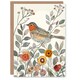 image 1 of Watercolour Floral Fun Animal Nature Him Her Birthday Card