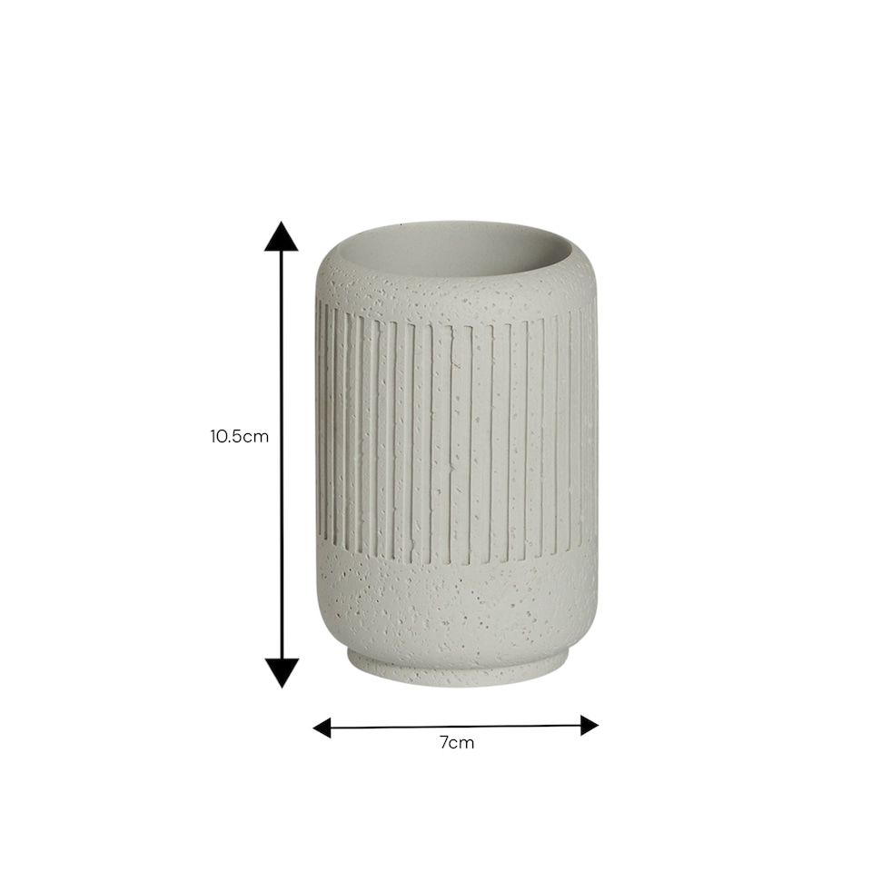 image 1 of Showerdrape Alexandria Concrete 3 Piece Bathroom Accessory Set | Cream | 1