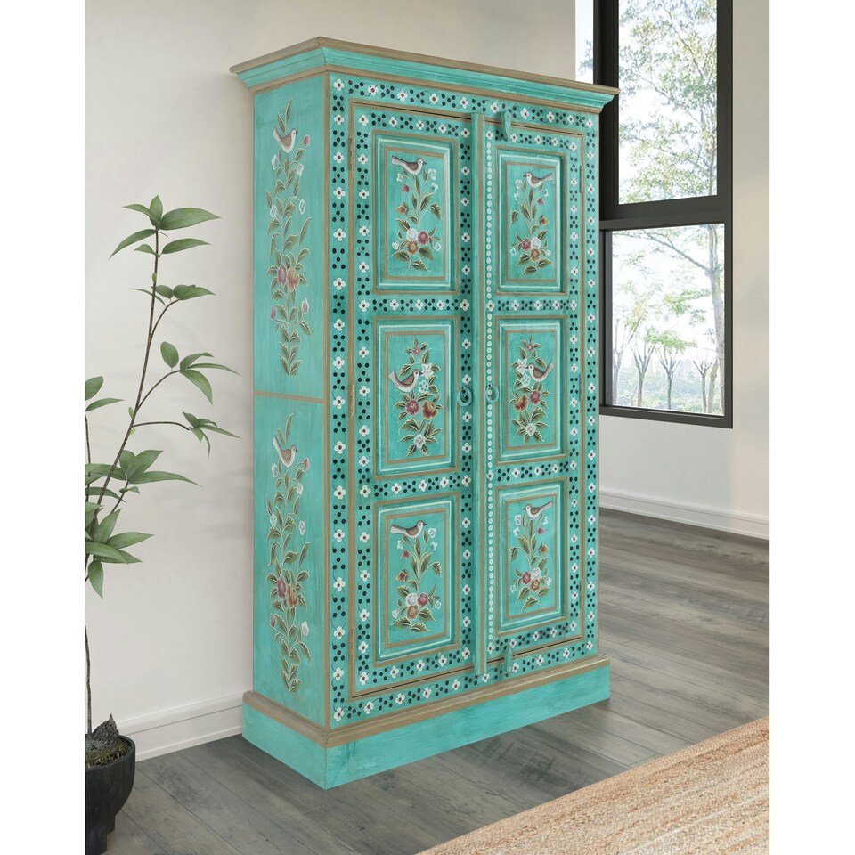 image 1 of Prem Cabinet Green 87x38x152cm