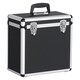 image 1 of Yaheetech Vinyl Storage Case with Lockable Latches Black
