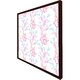 image 2 of Pink & blue flower design (Picture Frame) Black | L