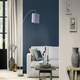 image 2 of Denzo Linen Effect Navy Wallpaper