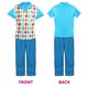 image 5 of Golf 'Hole In One' Top, Trousers and Visor Set Blue | M