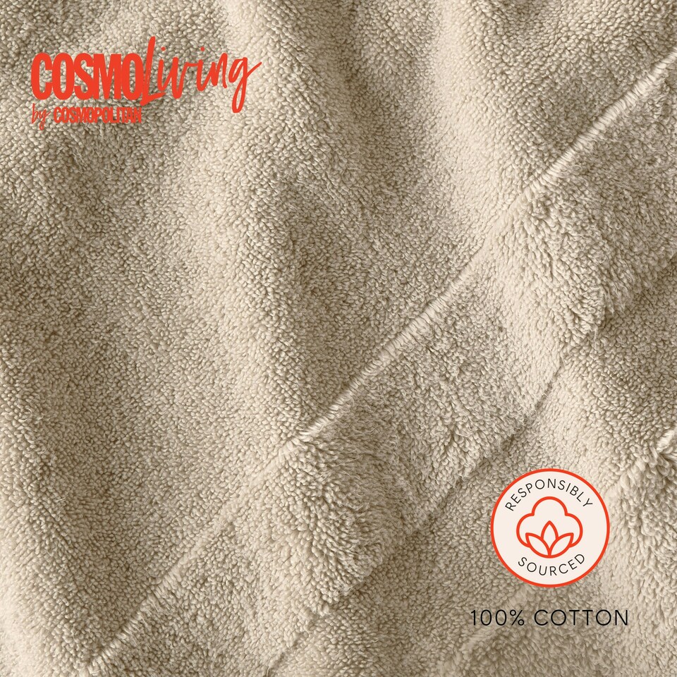 image 1 of Cosmo Living Supersoft Towels 100% BCI Cotton Cream | Natural | Bath sheet