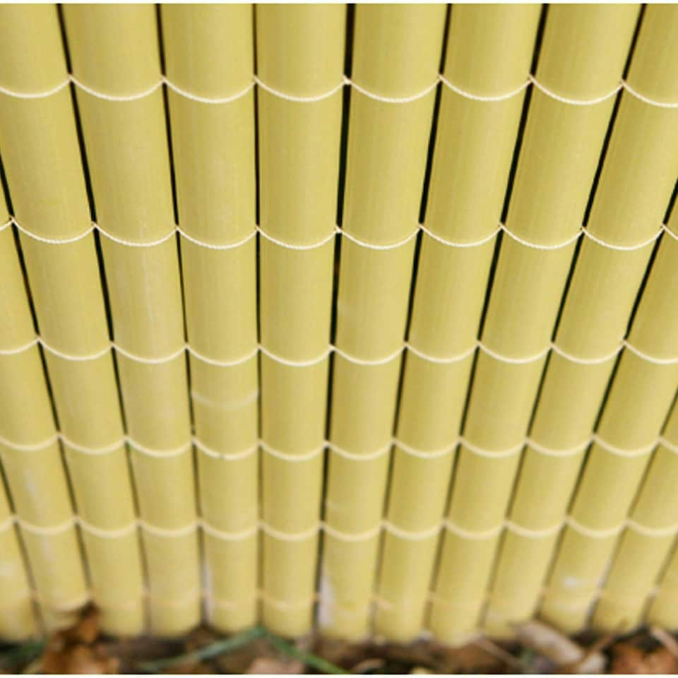 image 1 of Primrose Split Bamboo Privacy Artificial Garden Fence Screening Roll 4m x 2m