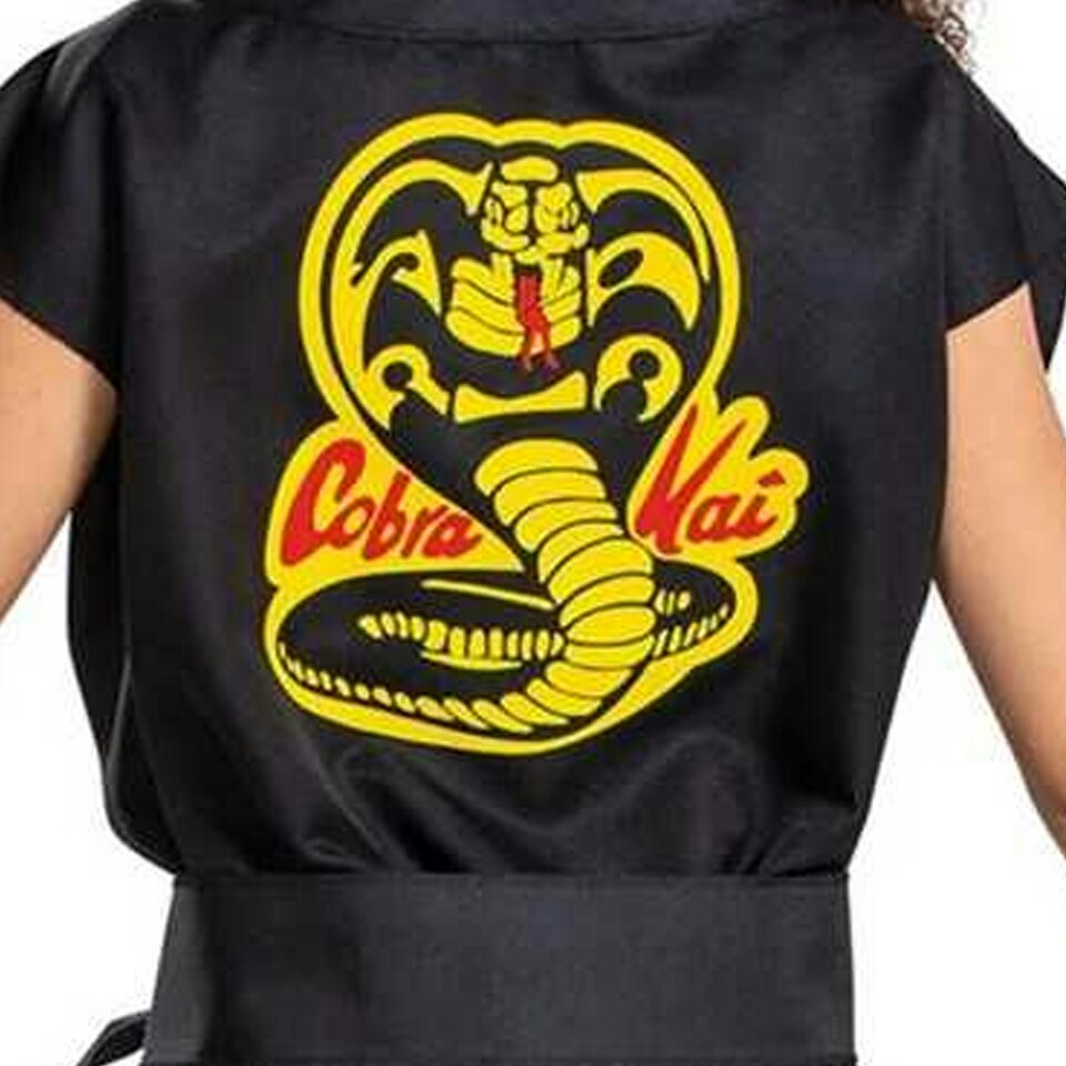 image 1 of Cobra Kai Unisex Adult Classic Costume Set - Black - L-XL One Size