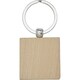 image 1 of Bullet Gioia Square Beech Wood Keyring - Natural - One Size