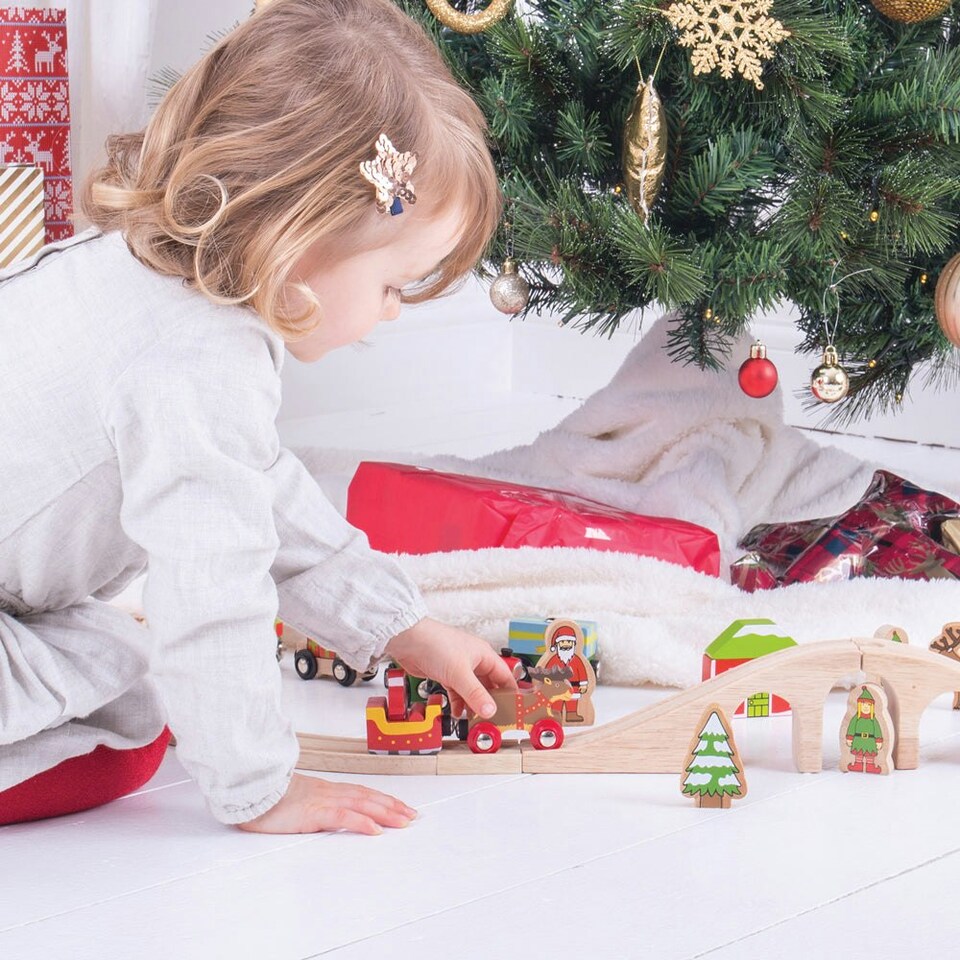 image 1 of Santa Sleigh with Reindeer
