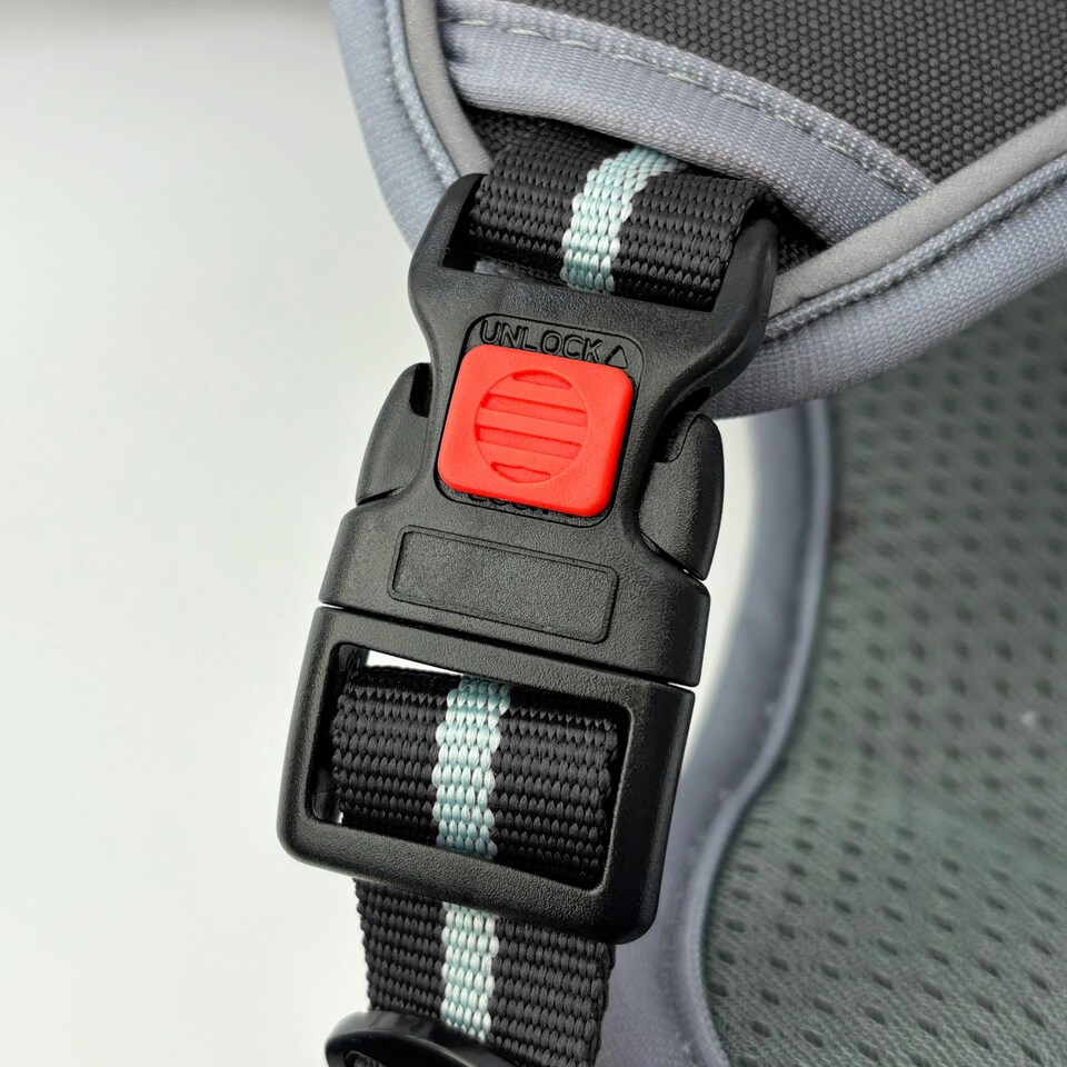 image 1 of HugglePets Activity & Travel Dog Harness Black | XL