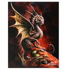 Age Of Dragons 19x25cm Desert Dragon Canvas - Brown - One Size