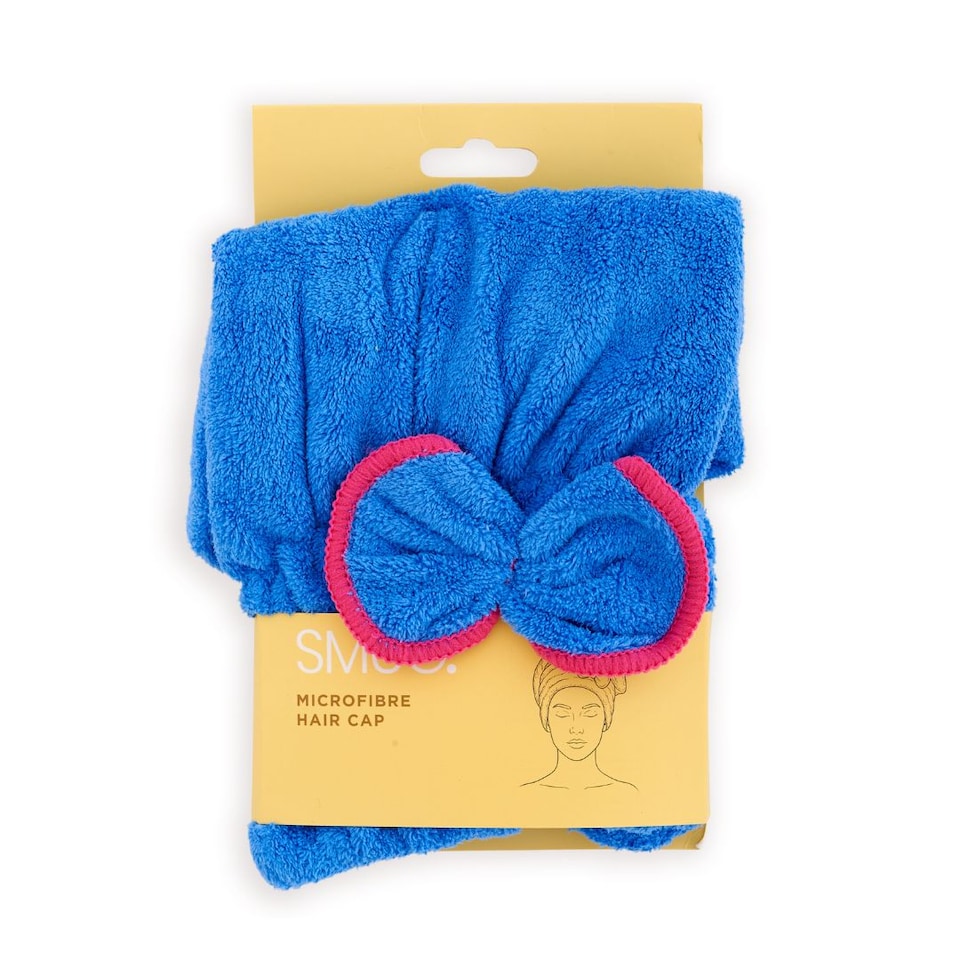 image 1 of SMUG Microfibre Hair Towel Cap, Blue