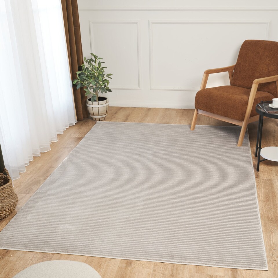 image 1 of RUGLENZA HOME - INTERNO AREA RUG - 12 MM - MINK LINES - 120 x 170 CM