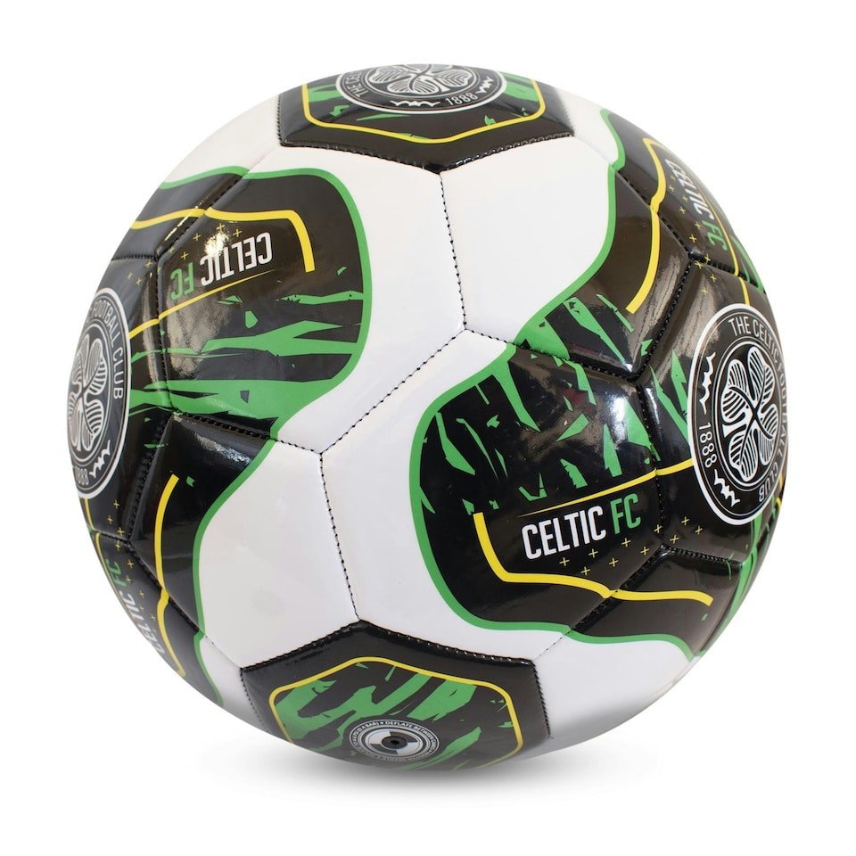 image 1 of Celtic 32 Panel Size 5 Tracer Football Green