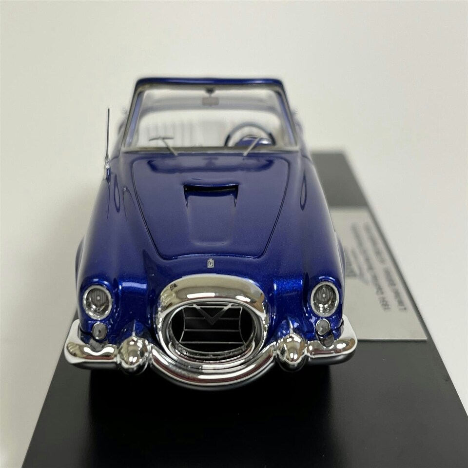 image 1 of 1954 Cadillac Series 62 Pininfarina Blue With White Interior 1:43 Scale Brausi BRA2106