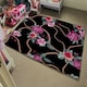 image 4 of Chain and Flowers Pattern (Rug) Black | Medium: 80x150cm