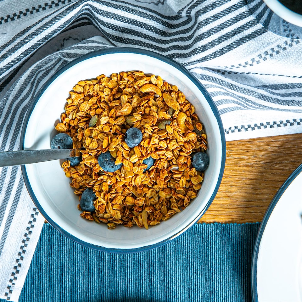 image 1 of Argon Tableware White Enamel Bowls - 16cm - Navy - Pack of 6 | Blue | Navy