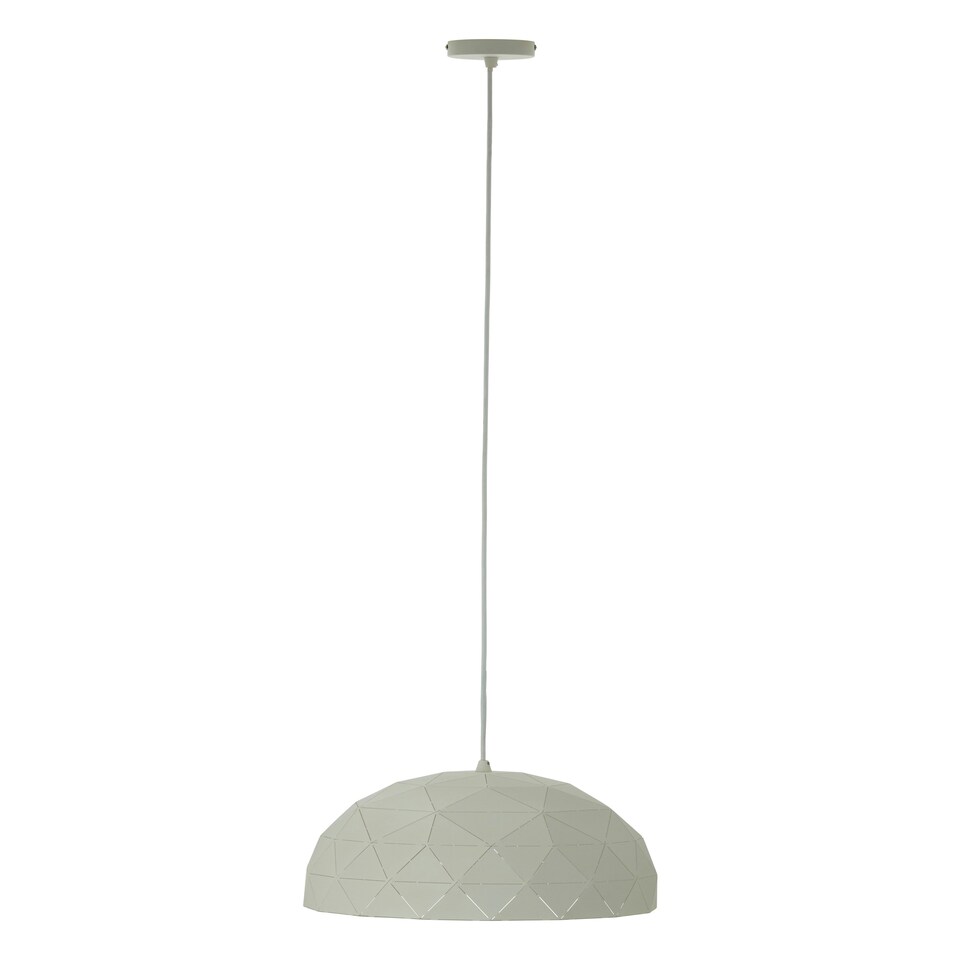 image 1 of Interiors by Premier Small White Dome Pendant Light