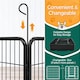 image 3 of Yaheetech 12 Metal Dog Playpen Panels, 80 × 80 cm Black