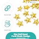image 4 of 11mm Star Shaped Studs with Back Pin Rivets for DIY Leathercraft- 50pcs