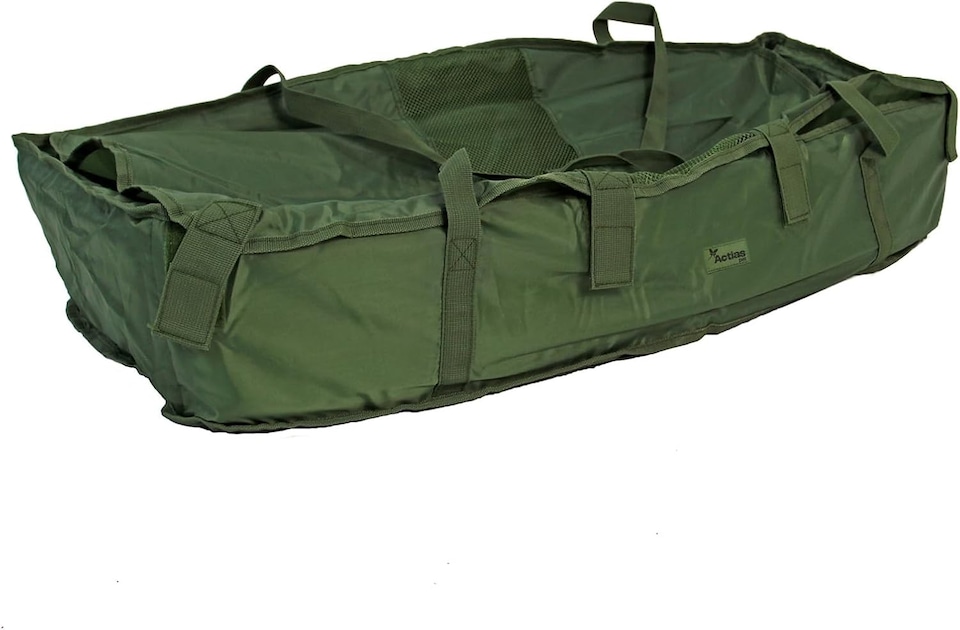 image 1 of Actiaspet Carp Fishing Cradle Unhooking Mat Sling Green Fish Protection Care Safe Tackle 85 x 50 x 15 cm