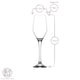 image 3 of LAV Ella Glass Champagne Flutes - 230ml - Pack of 6