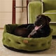 image 2 of Joules Khaki Chesterfield Luxury Dog Bed - Large Green | One Size