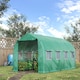 image 2 of Outsunny 4 x 2 M Walk in Polytunnel Greenhouse Galvanised Steel w Zipped Door