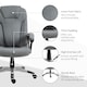 image 3 of Vinsetto Linen Executive Office Chair Height Adjustable Swivel Chair, Grey