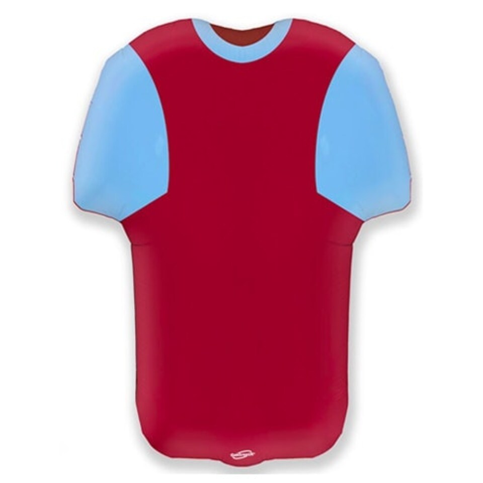 Sports Shirt Shape Blue & Claret Metallic Helium Foil Giant Balloon 61cm / 24 in