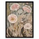 image 1 of Autumn Carnations Flowers Rustic Floral Black Framed Wall Art Print A4