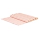 image 1 of Nicola Spring Cotton Fabric Placemats - Baby Pink - Pack of 6 | Pink | Pink