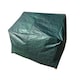 image 4 of Wooden Love Seat With 2x Chair Cushion Burgundy & 1x Fitted Cover