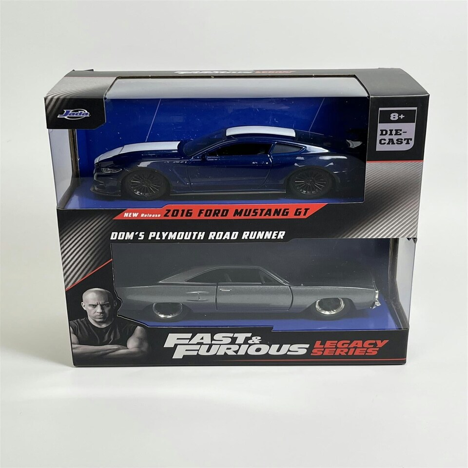 image 1 of Fast and Furious Twin Set Ford Mustang and Plymouth Road Runner 1:32 Jada 253202018 34255