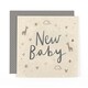 image 1 of Stunning Luxury Foiled New Baby Birth Congratulations Card