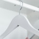 image 5 of Harbour Housewares Wooden Clothes Hanger - White - Pack of 30 - Wooden Hanger Coat Hanger Suit Hanger Jacket Hanger Shirt Hanger Trouser Hanger