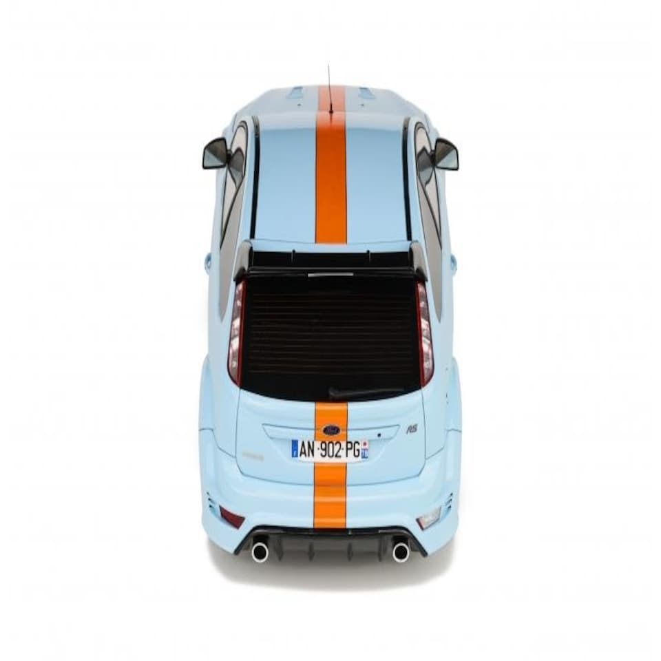 image 1 of 2010 Ford Focus MK2 RS Le Mans Blue and Orange 1:18 Scale Otto Mobile OT1011