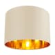 image 1 of Contemporary Cream Cotton 10 Table/Pendant Lamp Shade with Shiny Copper Inner | Cream