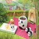 image 2 of KitchenCraft Painted Ceramic Novelty Panda Mug with Lid | Black