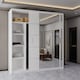 image 3 of Sliding Wardrobes 4u Modern Sliding Door Wardrobe with Full Mirror | 120cm, 150cm, 180cm and 203cm | White, Black, Grey & Oak | White | 203cm