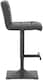 image 2 of Luscious Kitchen Bar Stool, Matt Black Footrest & Base, Height Adjustable Swivel Gas Lift, Breakfast Bar & Home Barstool, Black