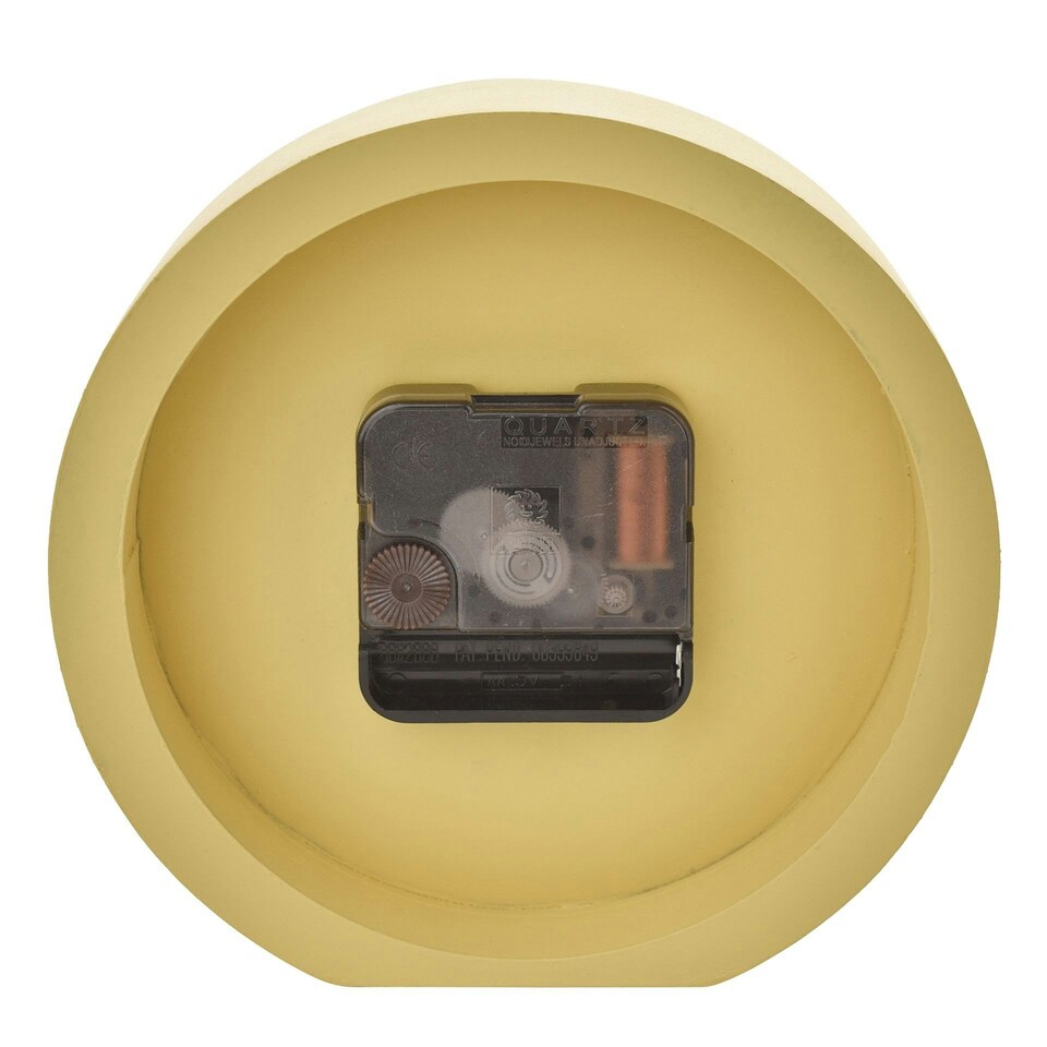 image 1 of Interval Minimalist Desk Clock 15cm - Yellow Yellow