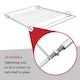image 5 of SPARES2GO Universal Adjustable Extendable Oven Cooker Grill Shelf With Locking Nut Design (360mm - 590mm)