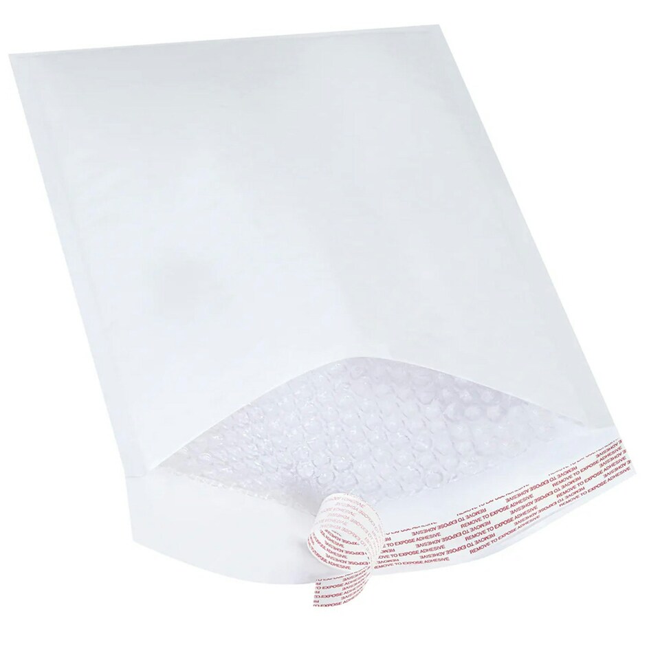image 1 of 200 x Size DVD (170x215mm) White Padded Bubble Lined Secure Self Sealing Peel & Seal Mailing Postal Envelopes White | One Size