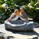 image 2 of Country Living Robin Pair Bird Bath