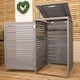 image 6 of Pack of 2 Grey Washed Back Panels Only for SA-BINS2 Single Bin Storage