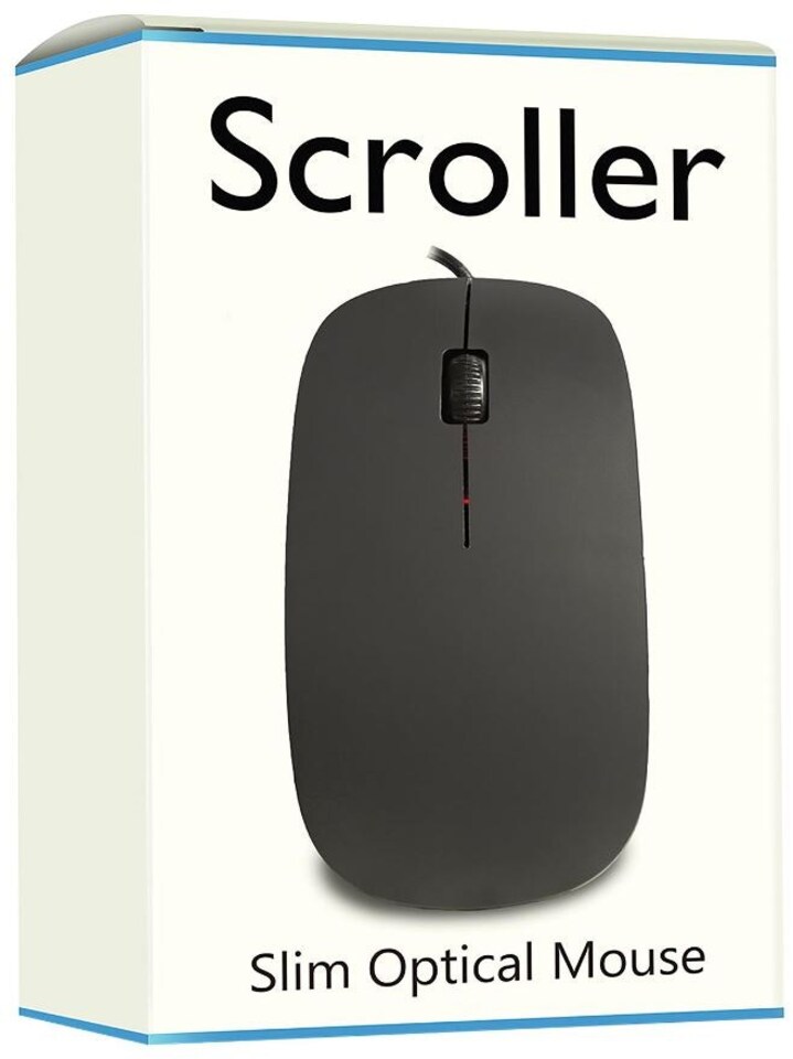 image 1 of HiLo - Scroller USB Optical Mouse, Black