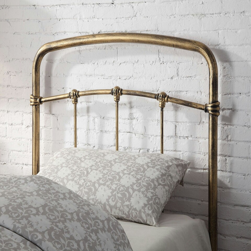 image 1 of 3ft Single Retro bed frame,Antique bronze,metal,tube style.Rustic,traditional industrial (Copy)