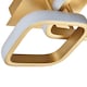 image 3 of Contemporary Compact Double Head 40w LED Ceiling Light Fitting in Brushed Gold | Gold