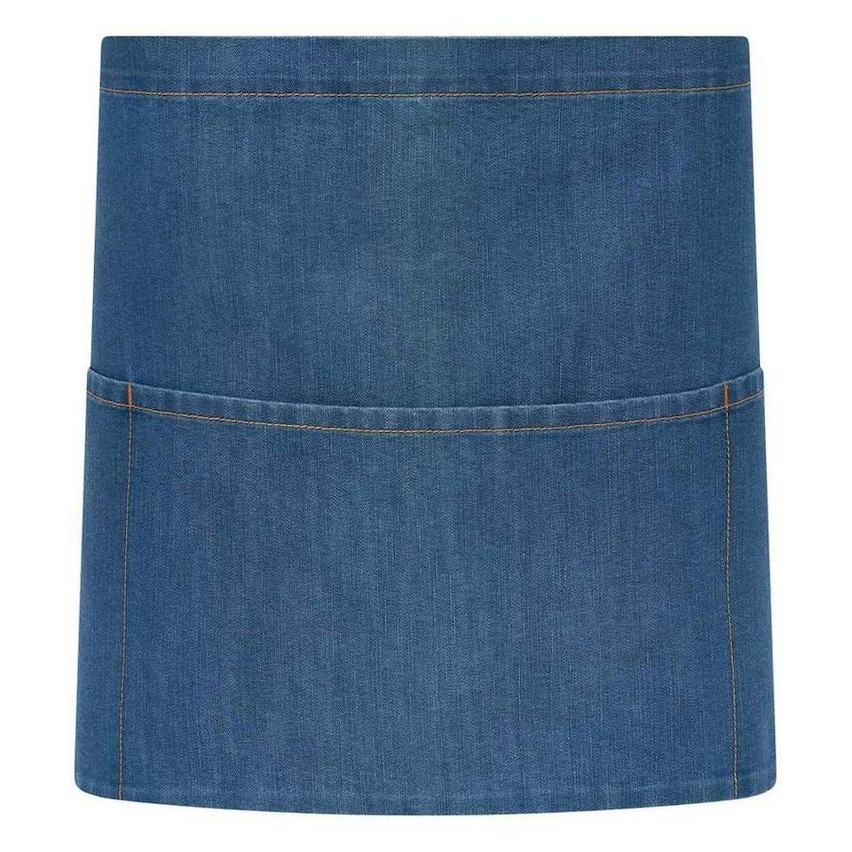 image 1 of Brand Lab Denim Short Apron - Blue - One Size